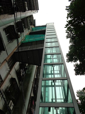 方形观光电梯井道